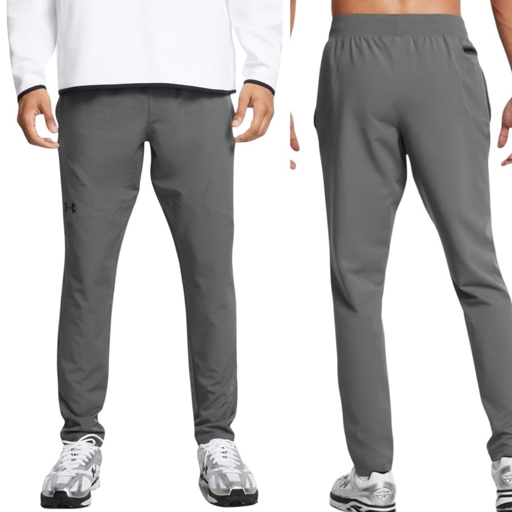 Under Armour Unstoppable Tapered Pants Mens Size Small Grey Athleisure Stretch